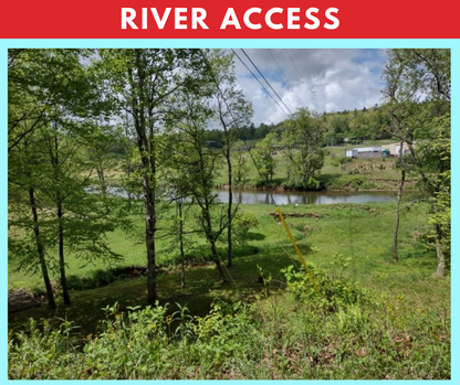 Spectacular river and mountain views * Ashe County, NC * 5 acres * Cash price $74,997 * Call or text now! 561-665-7029